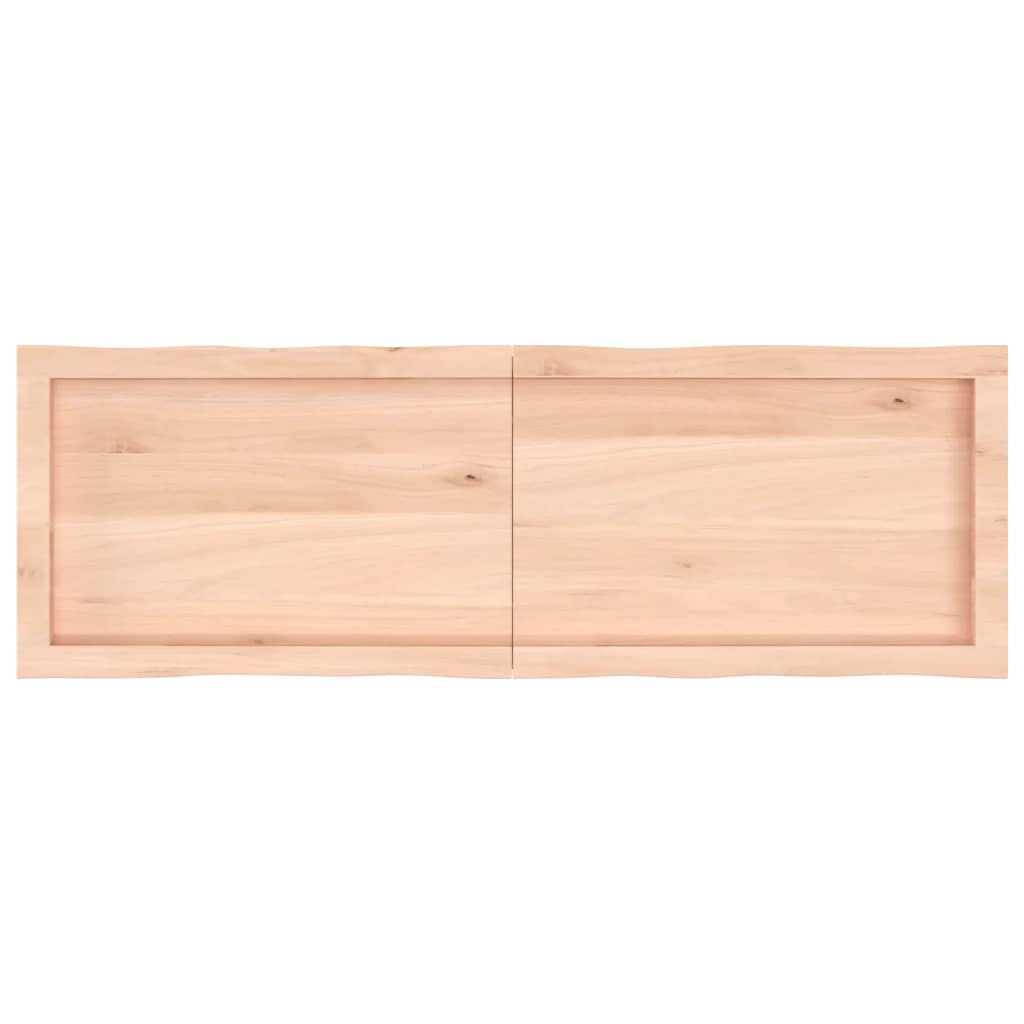 vidaXL Dessus de table bois massif non traité bordure assortie