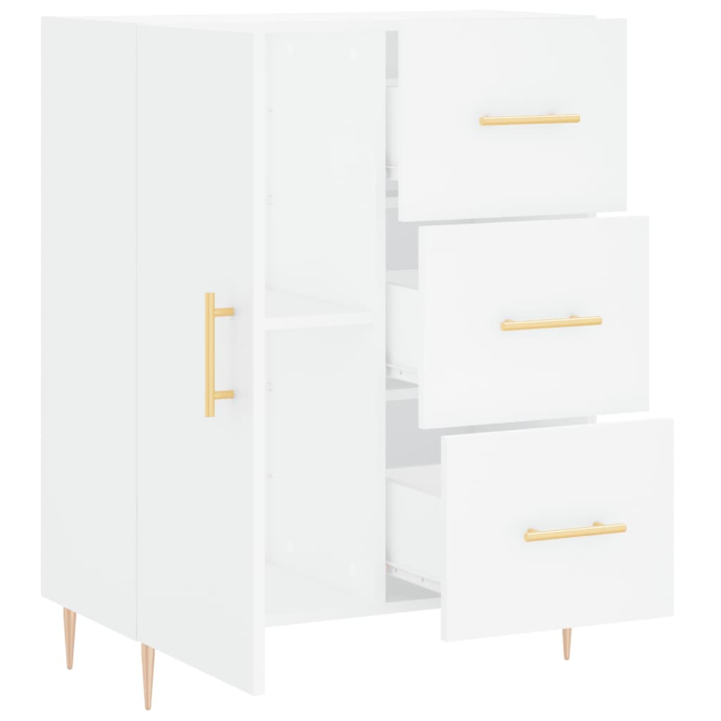 vidaXL Buffet blanc 69,5x34x90 cm bois d'ingénierie