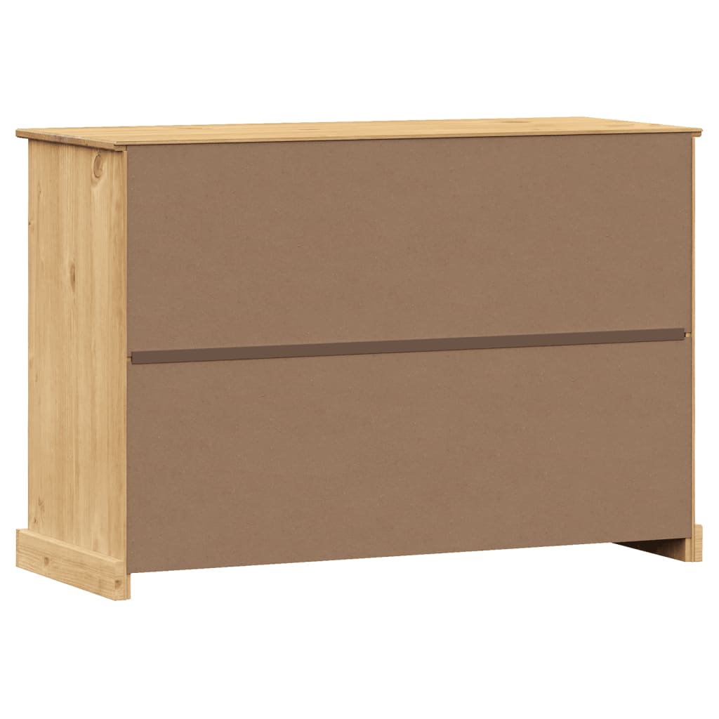 vidaXL Buffet avec tiroirs VIGO 113x40x75 cm bois massif de pin