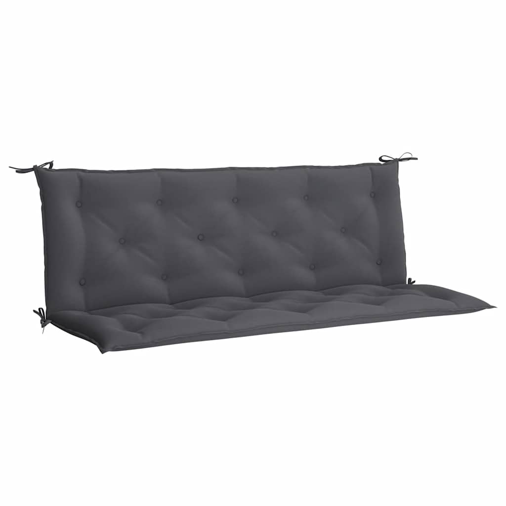 Coussin De Palette Anthracite 120x80x12 Cm - Tissu Polyester Imperméable Pour Extérieur & Intérieur