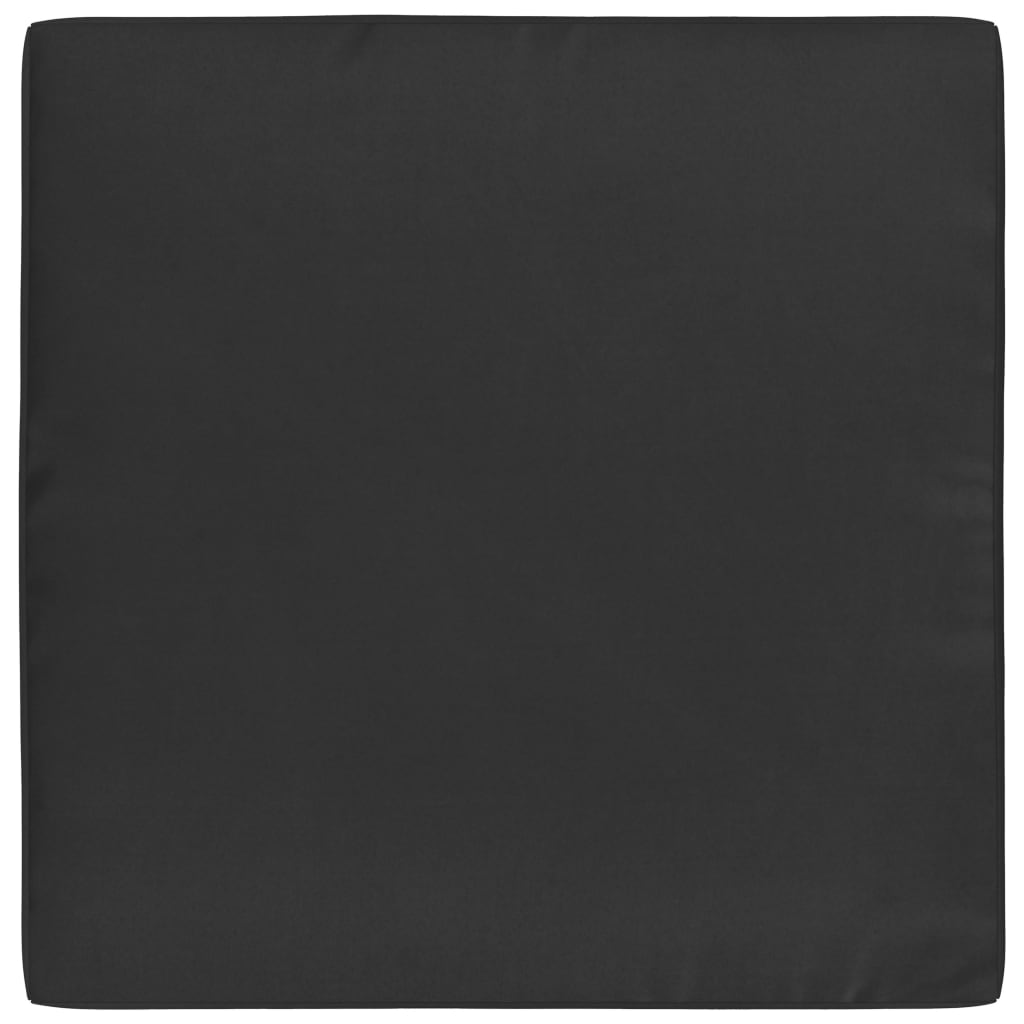 vidaXL Coussins de canapé palette 3 pcs Noir Tissu