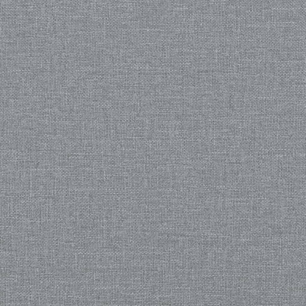 vidaXL Cadre de lit sans matelas gris clair 180x200 cm tissu