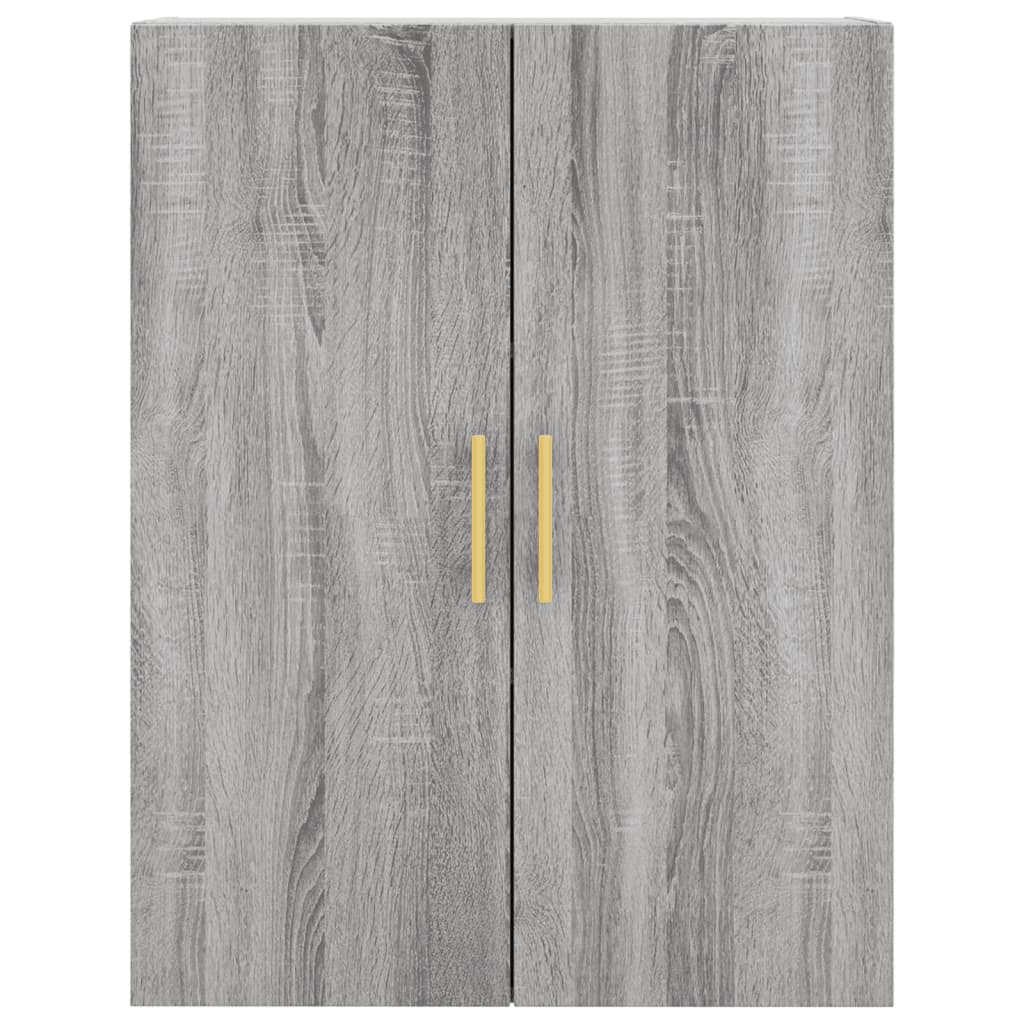 vidaXL Buffet haut Sonoma gris 69,5x34x180 cm Bois d'ingénierie