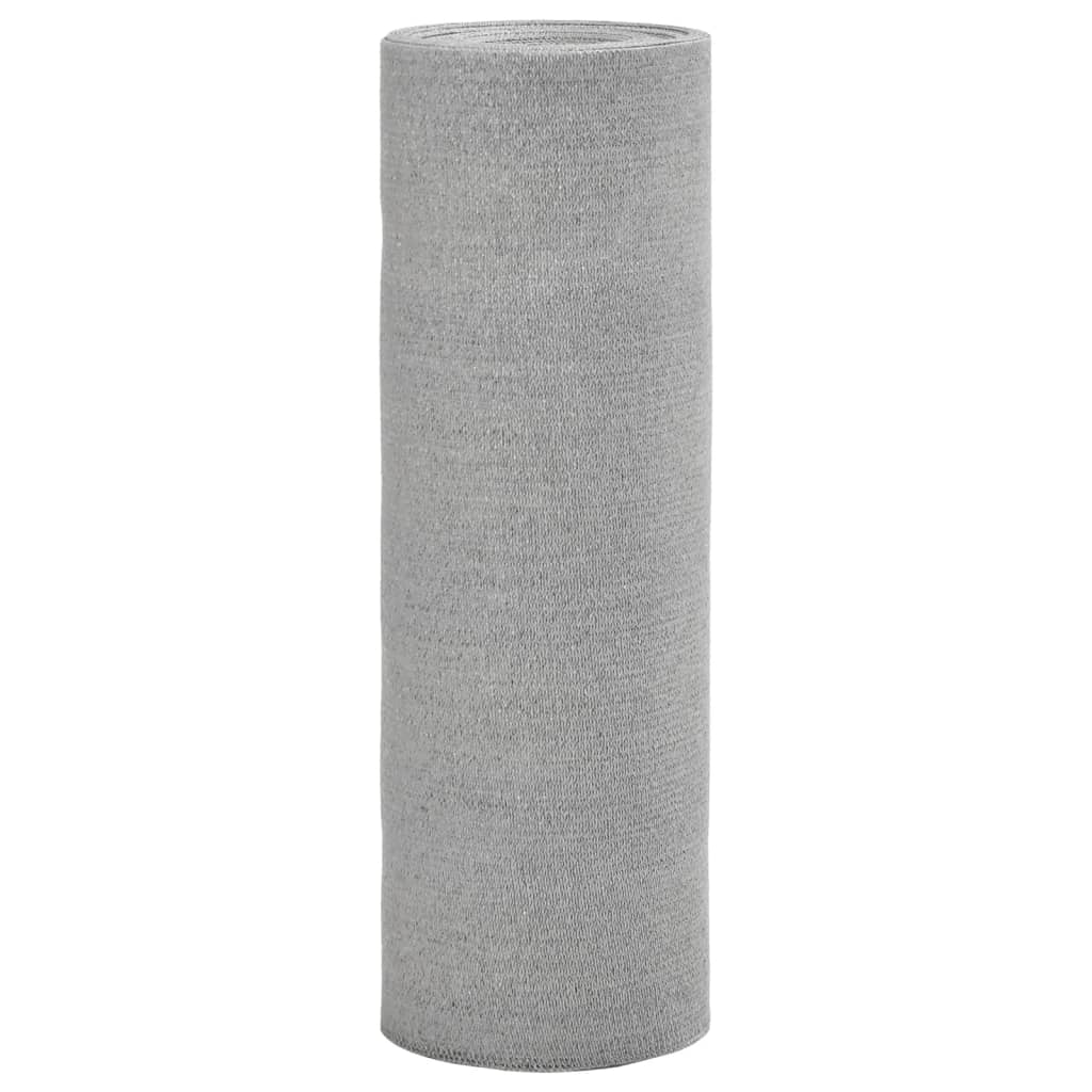 vidaXL Filet brise-vue gris clair 1x10 m PEHD 150 g/m²