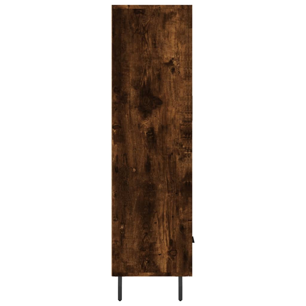 vidaXL Buffet haut chêne fumé 69,5x31x115 cm bois d'ingénierie