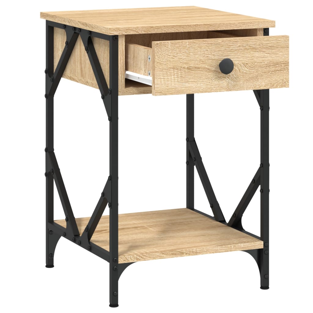 vidaXL Table de chevet chêne sonoma 40x42x60 cm bois d'ingénierie