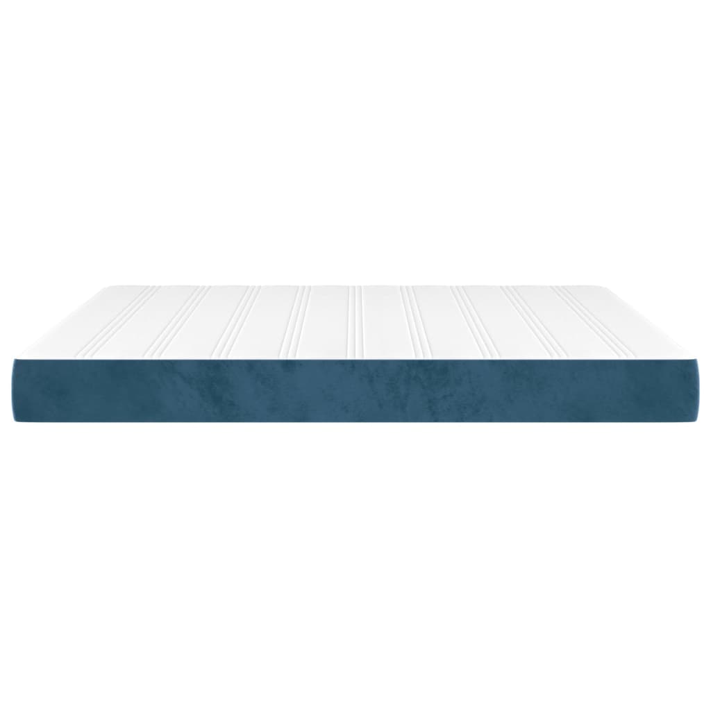 vidaXL Matelas de lit à ressorts ensachés Bleu foncé 180x200x20 cm