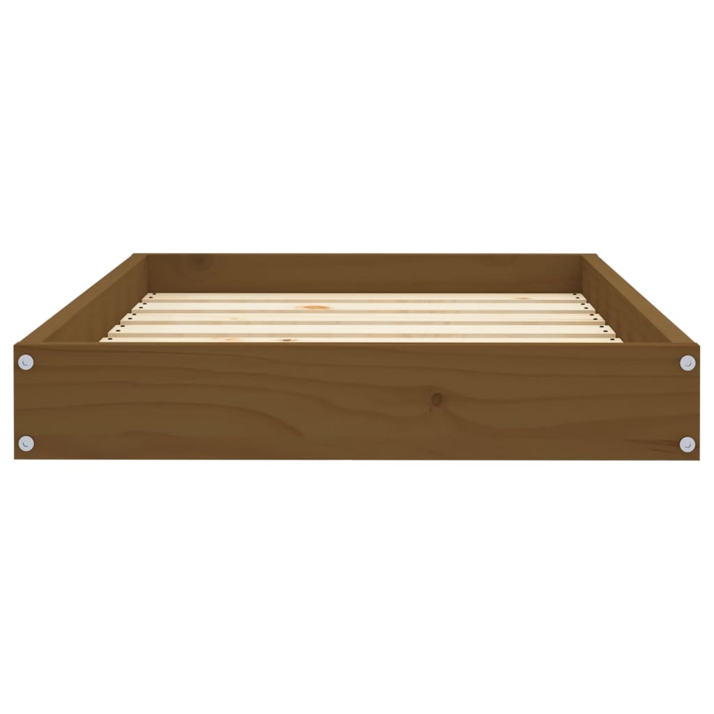 vidaXL Lit pour chien Marron miel 71,5x54x9 cm Bois de pin solide