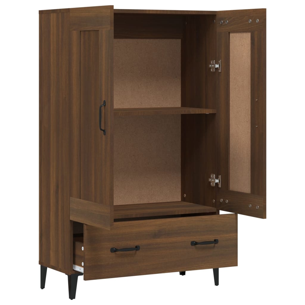 vidaXL Buffet Chêne marron 70x31x115 cm Bois d'ingénierie