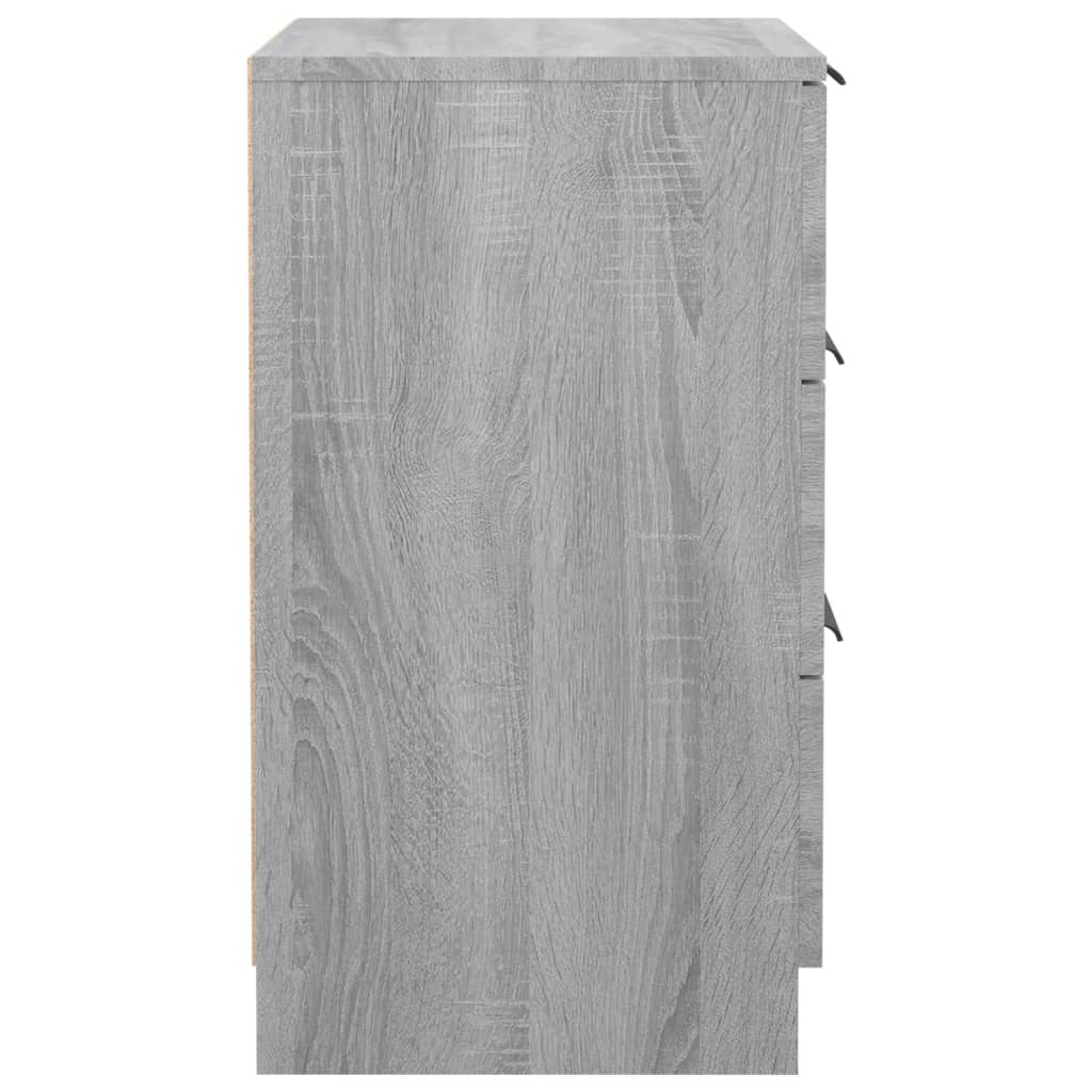 vidaXL Table de chevet Sonoma gris 40x36x65 cm