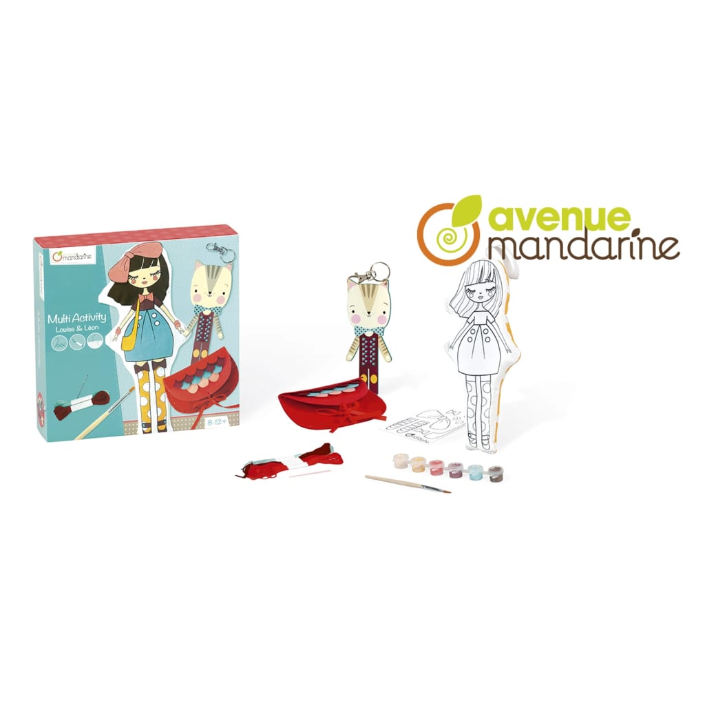 Avenue Mandarine Boîte de jeu multi-activités Louise & Leon