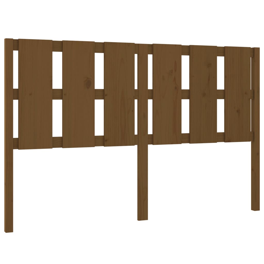 vidaXL Tête de lit Marron miel 155,5x4x100 cm Bois massif de pin