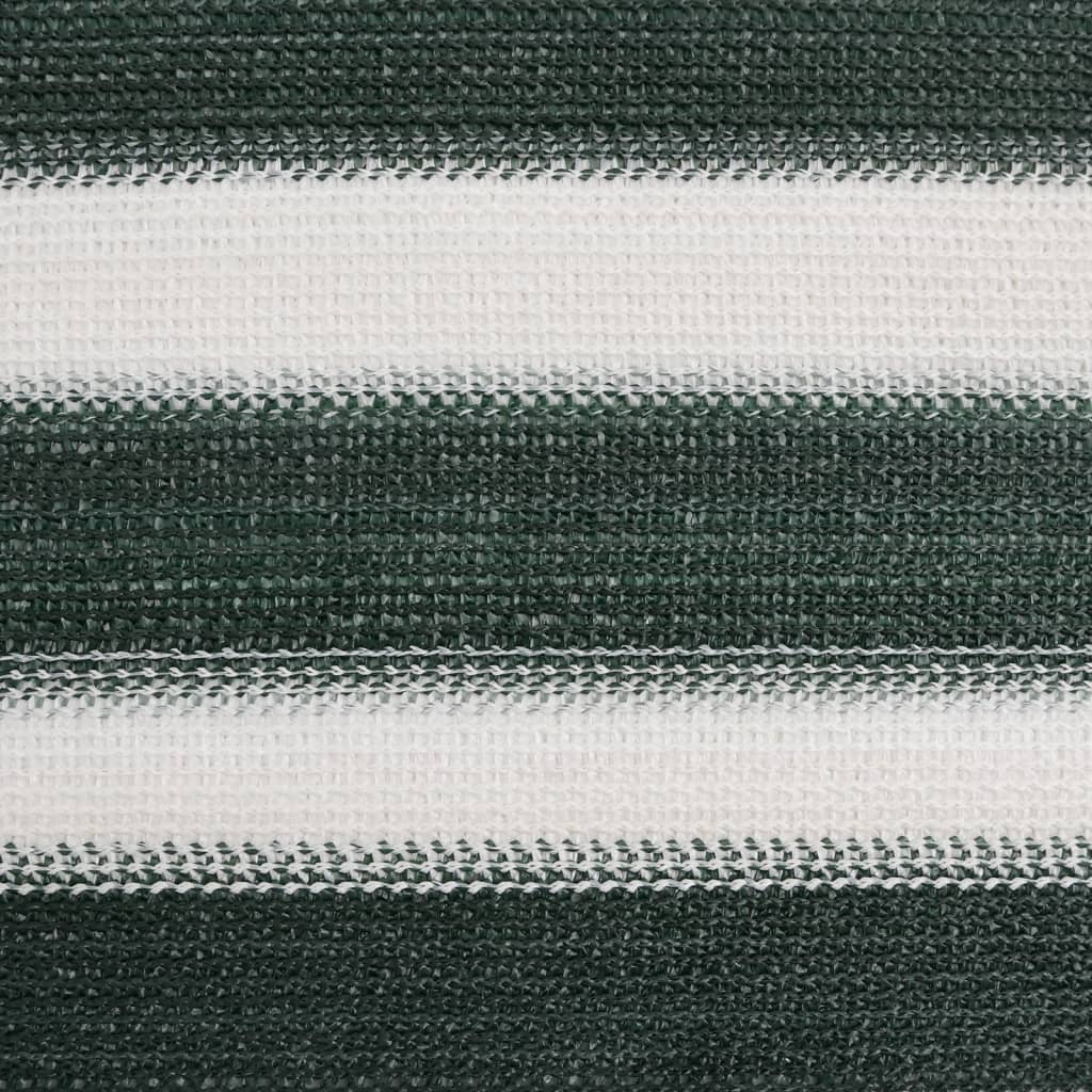 vidaXL Filet brise-vue vert et blanc 1,5x25 m PEHD 195 g/m²