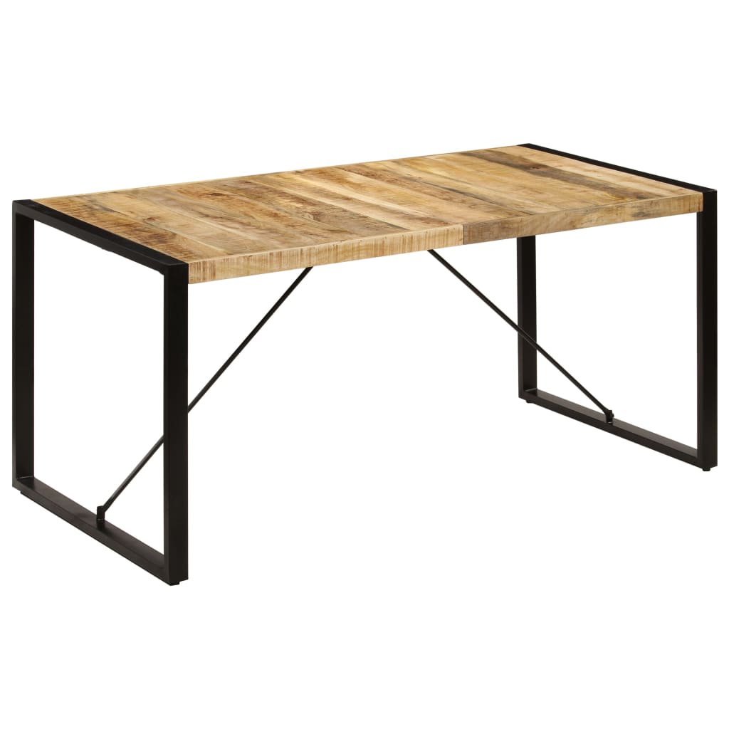 vidaXL Table à manger 160x80x75 cm bois de manguier massif