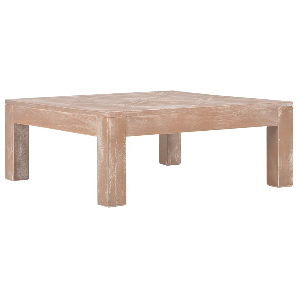 vidaXL Table basse 70 x 70 x 28 cm Bois de pin massif