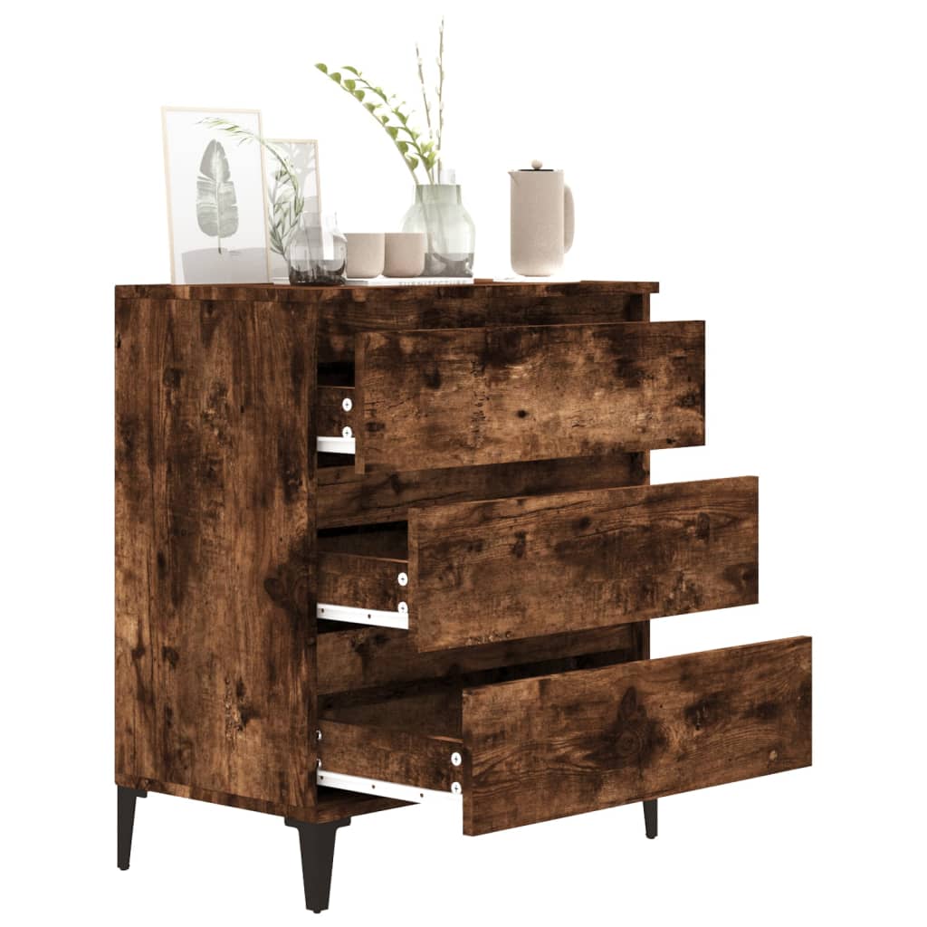 vidaXL Buffet Chêne fumé 60x35x70 cm Bois d'ingénierie