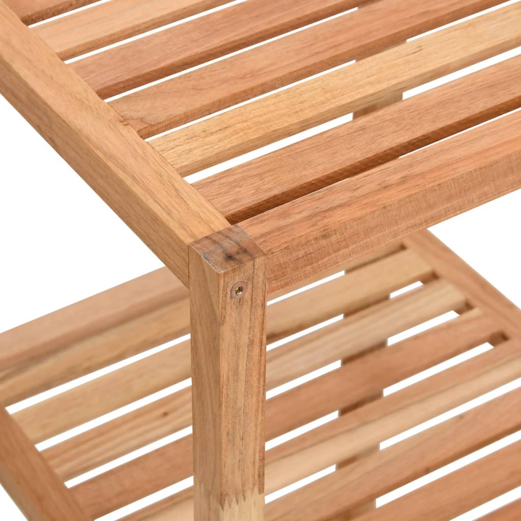 vidaXL Étagère de salle de bain 36x36x112 cm Bois massif de noyer