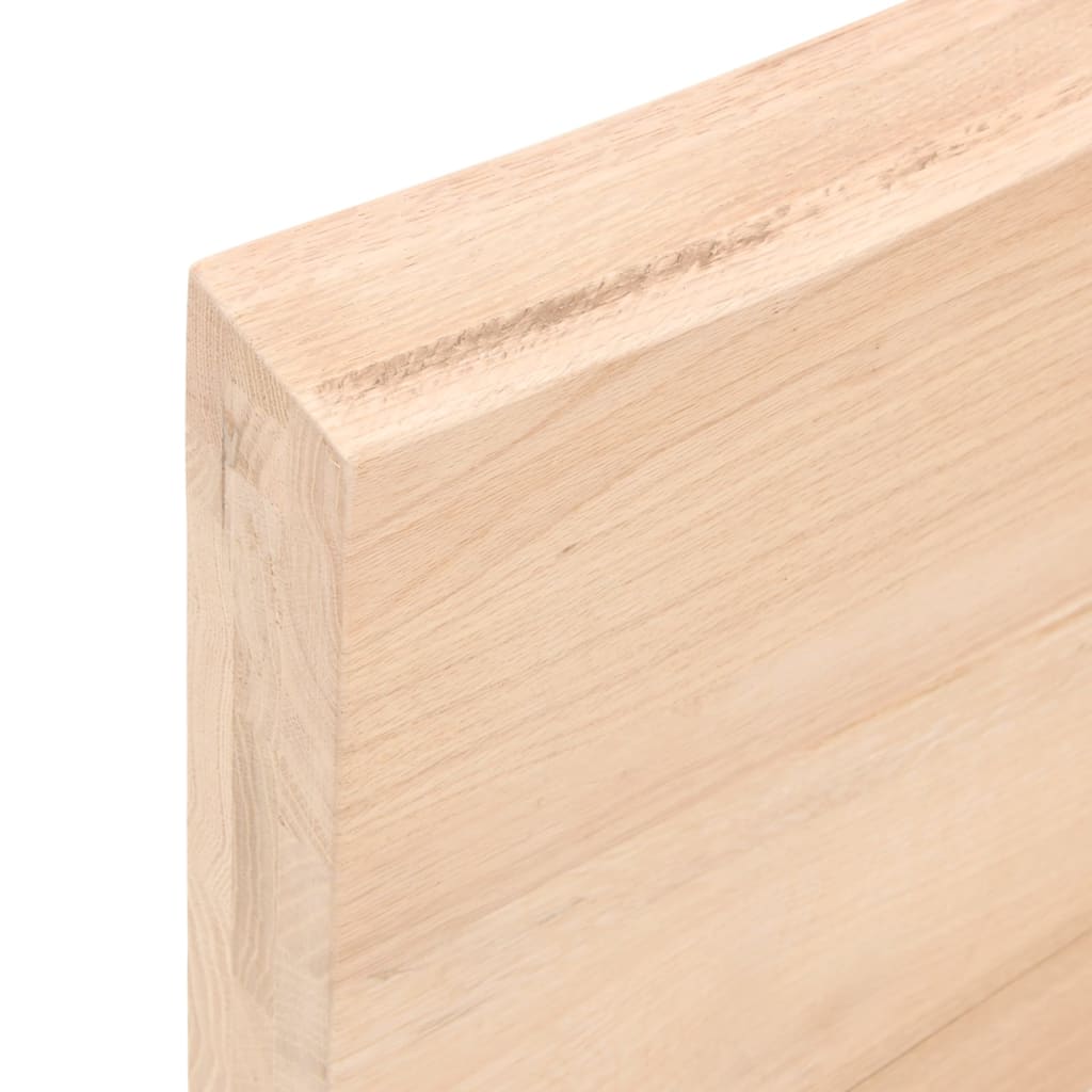 vidaXL Dessus de table bois massif non traité bordure assortie