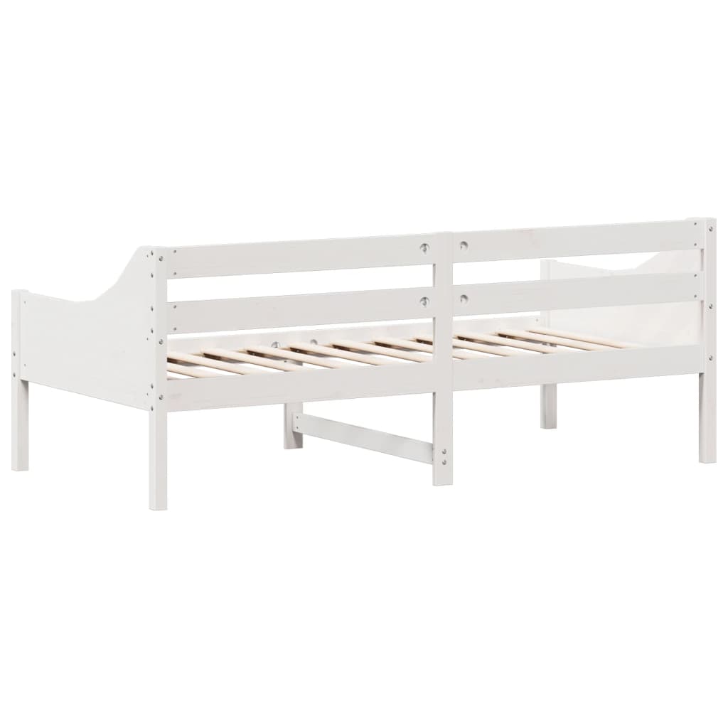 vidaXL Lit de jour sans matelas blanc 90x190 cm bois de pin massif