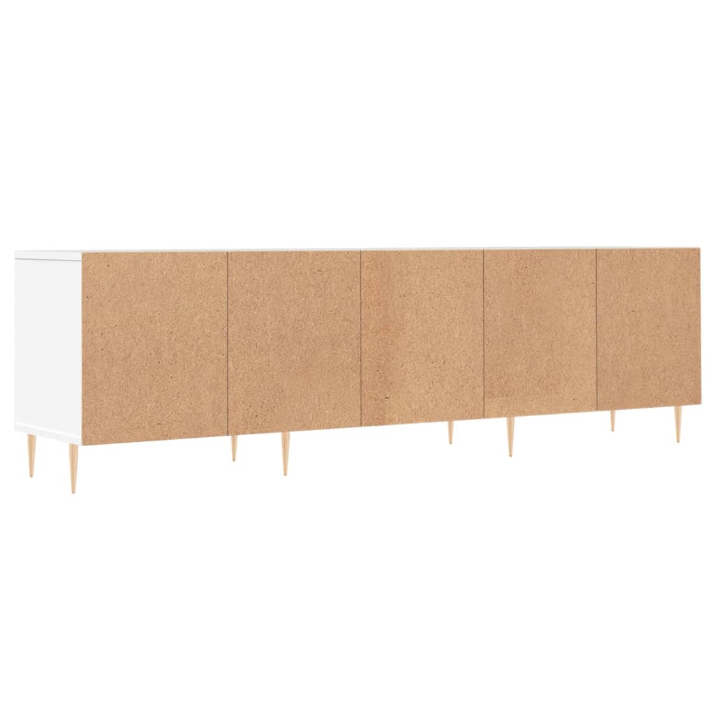 vidaXL Meuble TV blanc 150x30x44,5 cm bois d'ingénierie