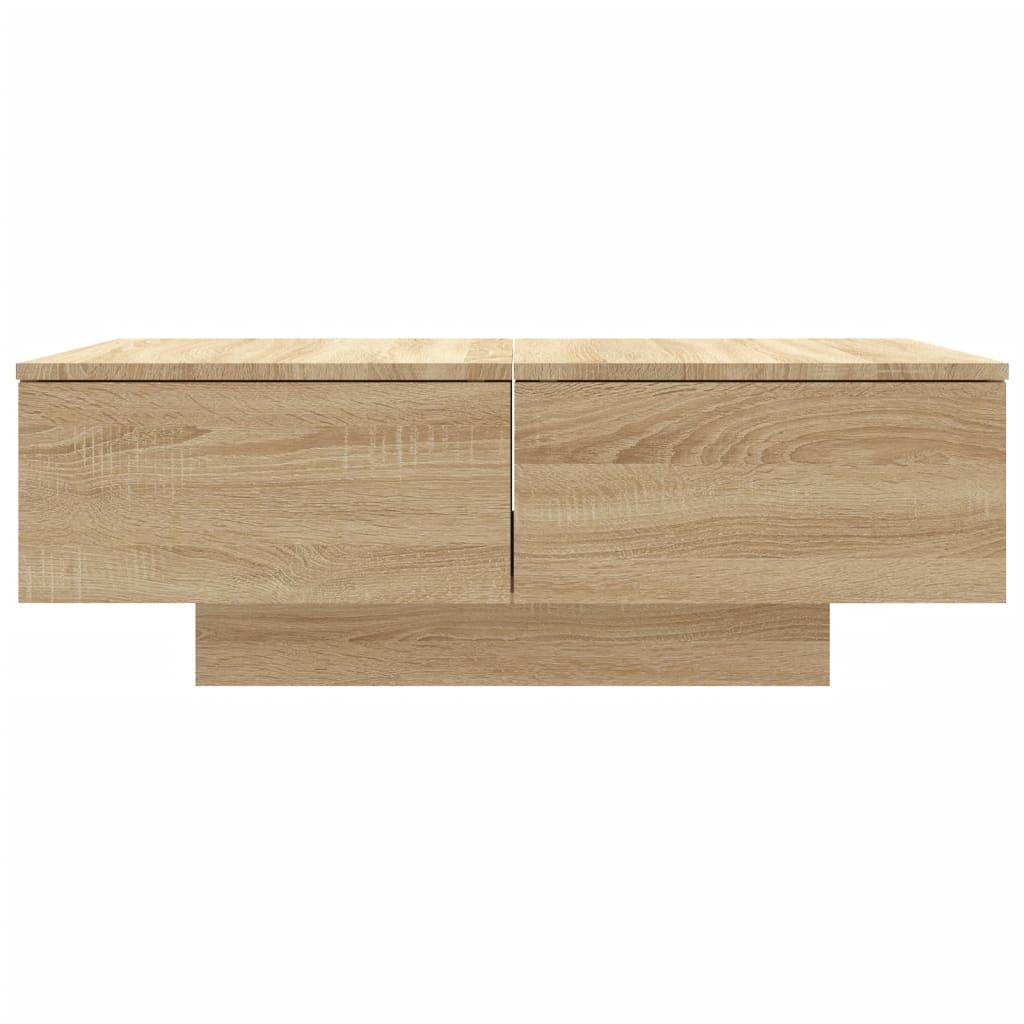 vidaXL Table basse chêne sonoma 90x60x31 cm bois d'ingénierie