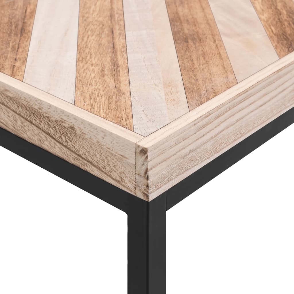 vidaXL Table basse 110 x 60 x 37 cm Bois massif