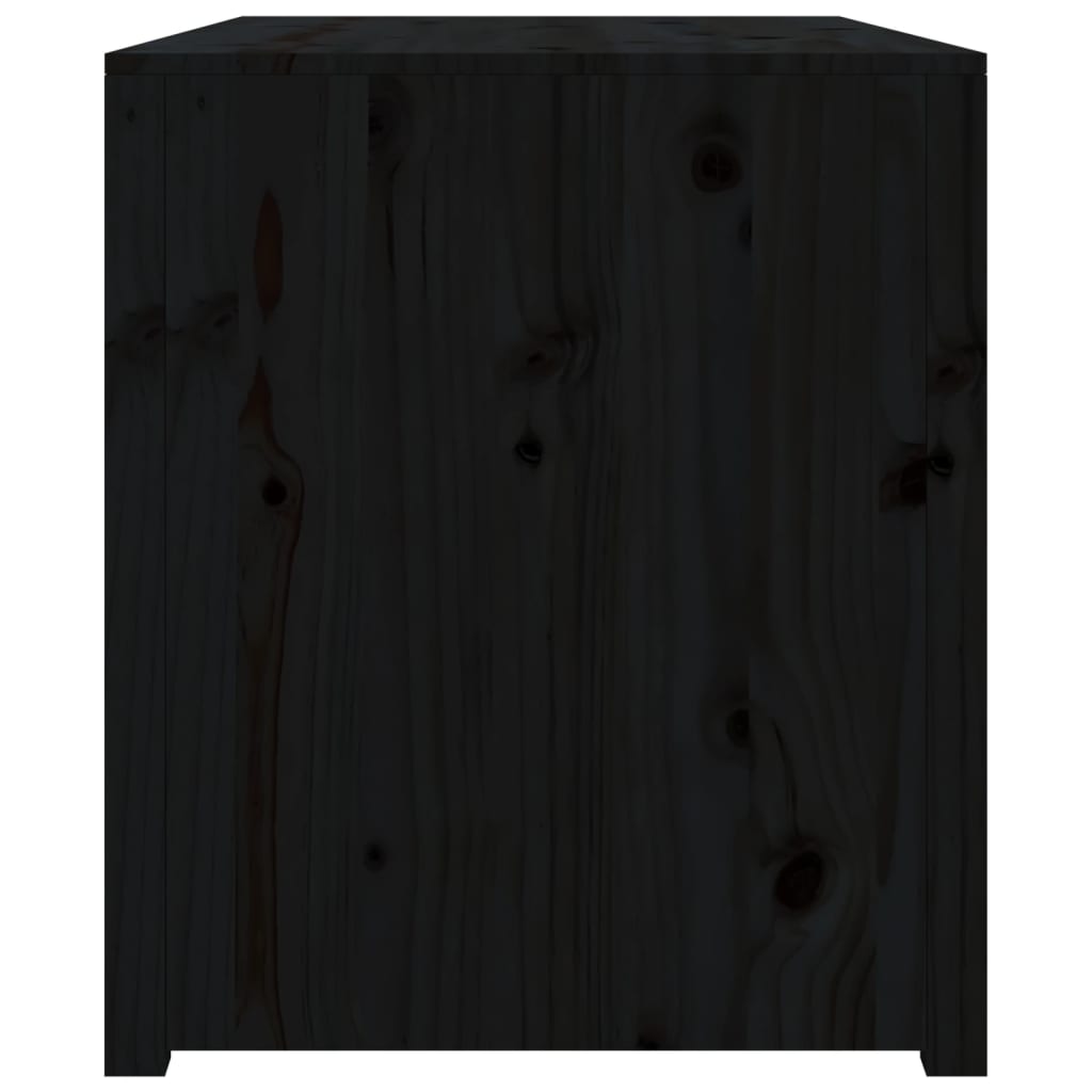vidaXL Armoire de cuisine d'extérieur noir 106x55x64cm bois pin massif