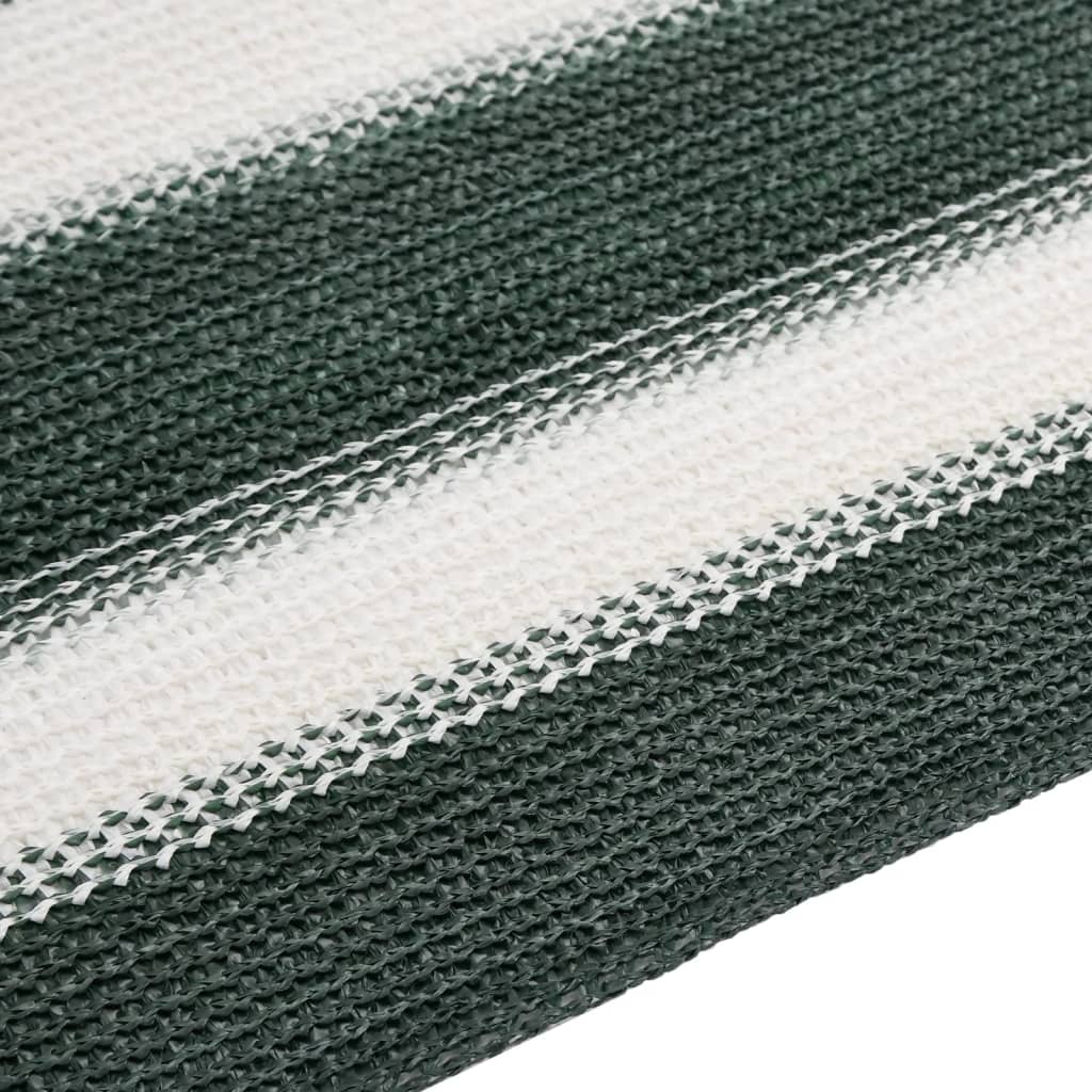 vidaXL Filet brise-vue vert et blanc 1,5x25 m PEHD 75 g/m²