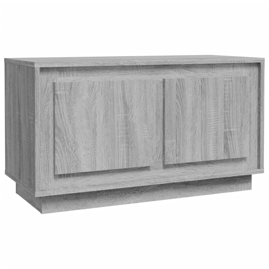 vidaXL Meuble TV sonoma gris 80x35x45 cm bois d'ingénierie