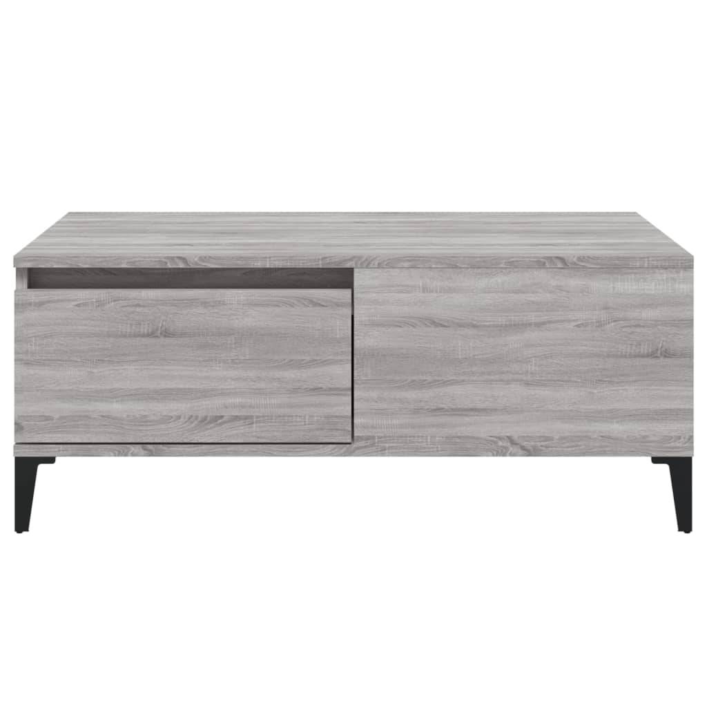 vidaXL Table basse Sonoma gris 90x50x36,5 cm Bois d'ingénierie