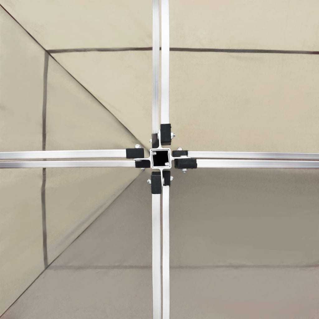 vidaXL Tente de réception pliable avec parois Aluminium 6 x 3 m Crème