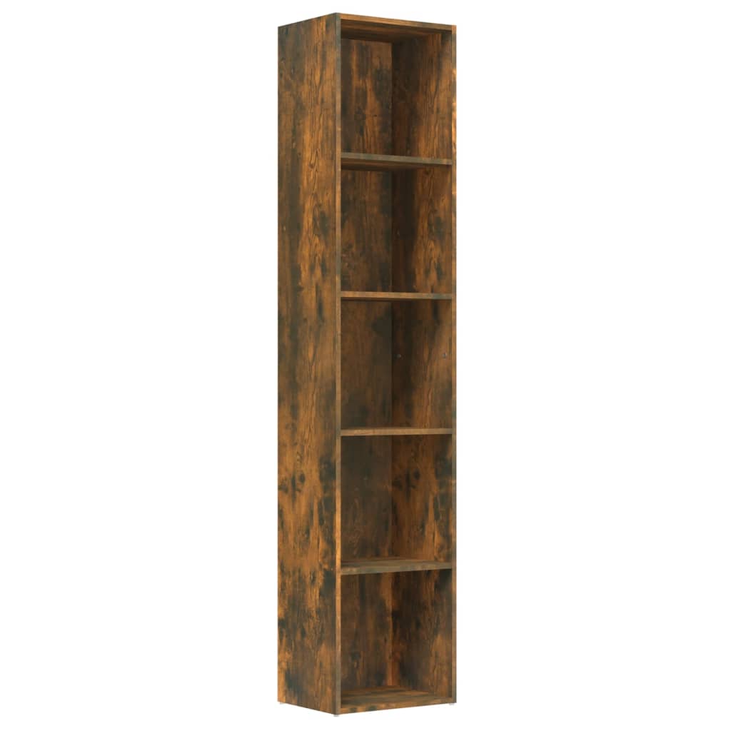 vidaXL Bibliothèque Chêne fumé 40x30x189 cm Bois d'ingénierie