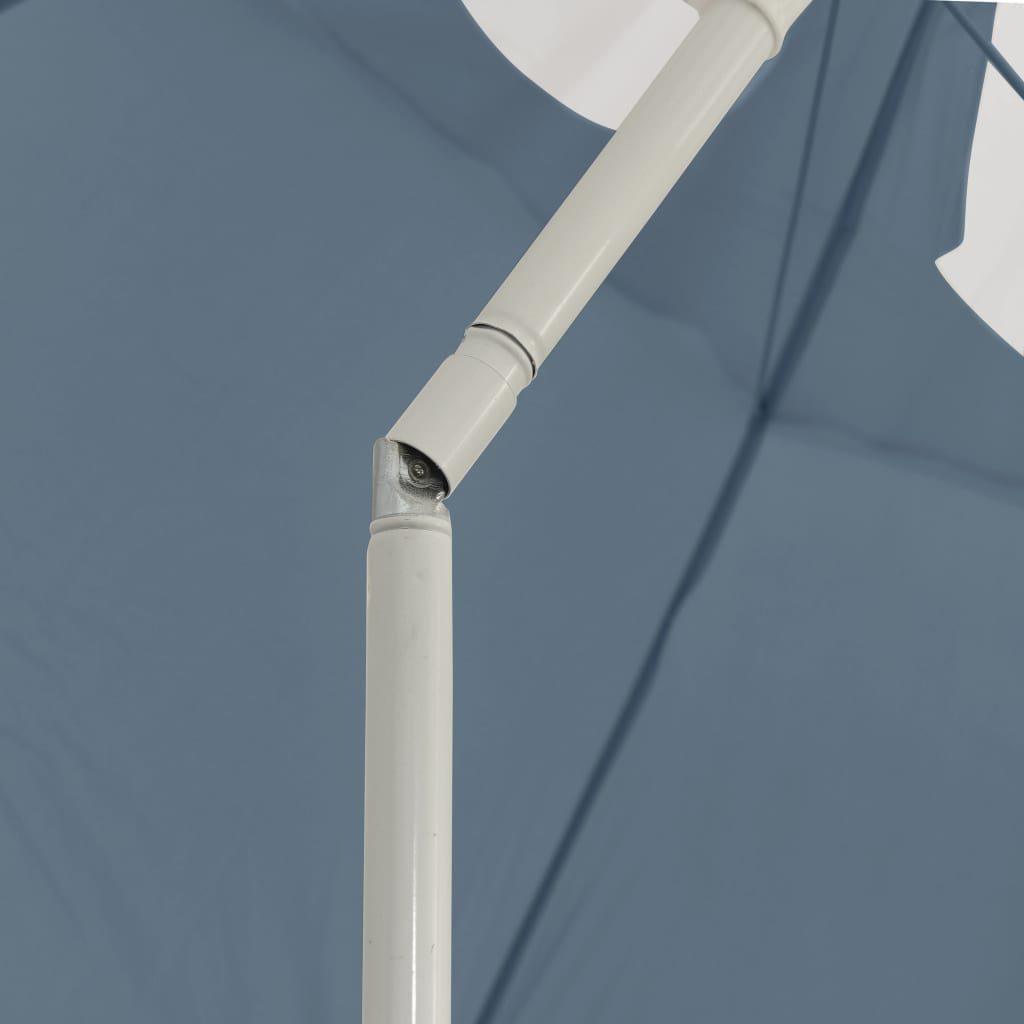 vidaXL Parasol de plage Bleu 300 cm