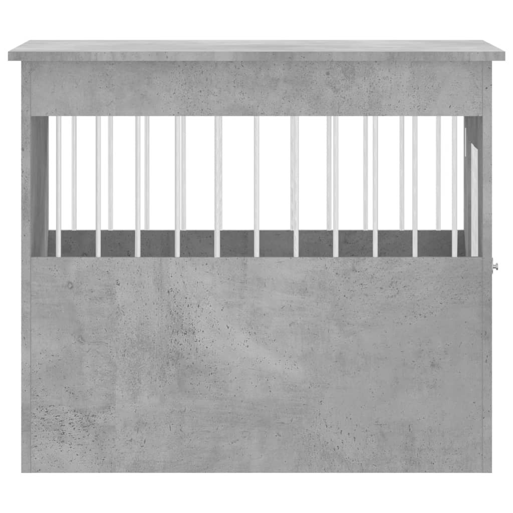 vidaXL Meuble de cage pour chiens gris béton 55x80x68 cm