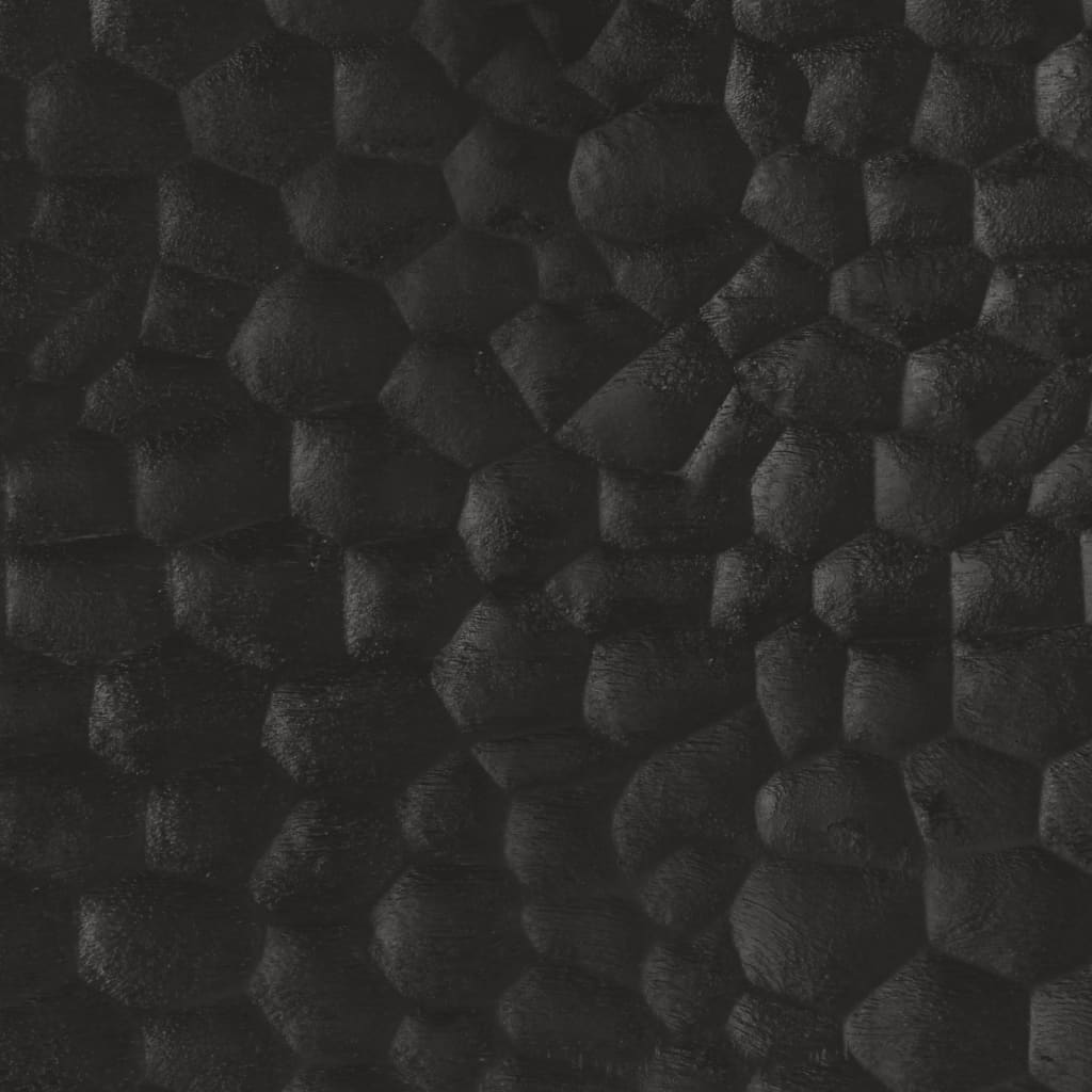 vidaXL Armoires latérales 2pcs noir 60x33x75cm bois massif de manguier
