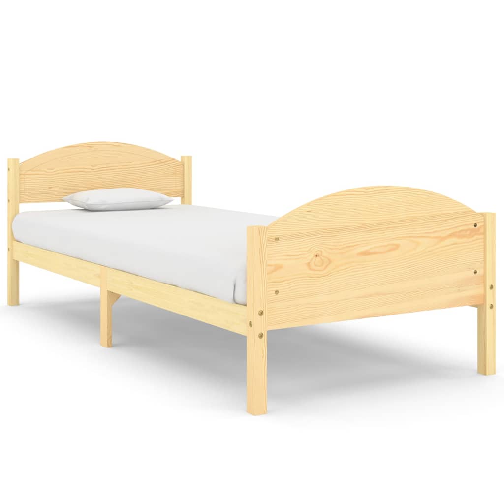 vidaXL Cadre de lit sans matelas bois massif de pin 100x200 cm