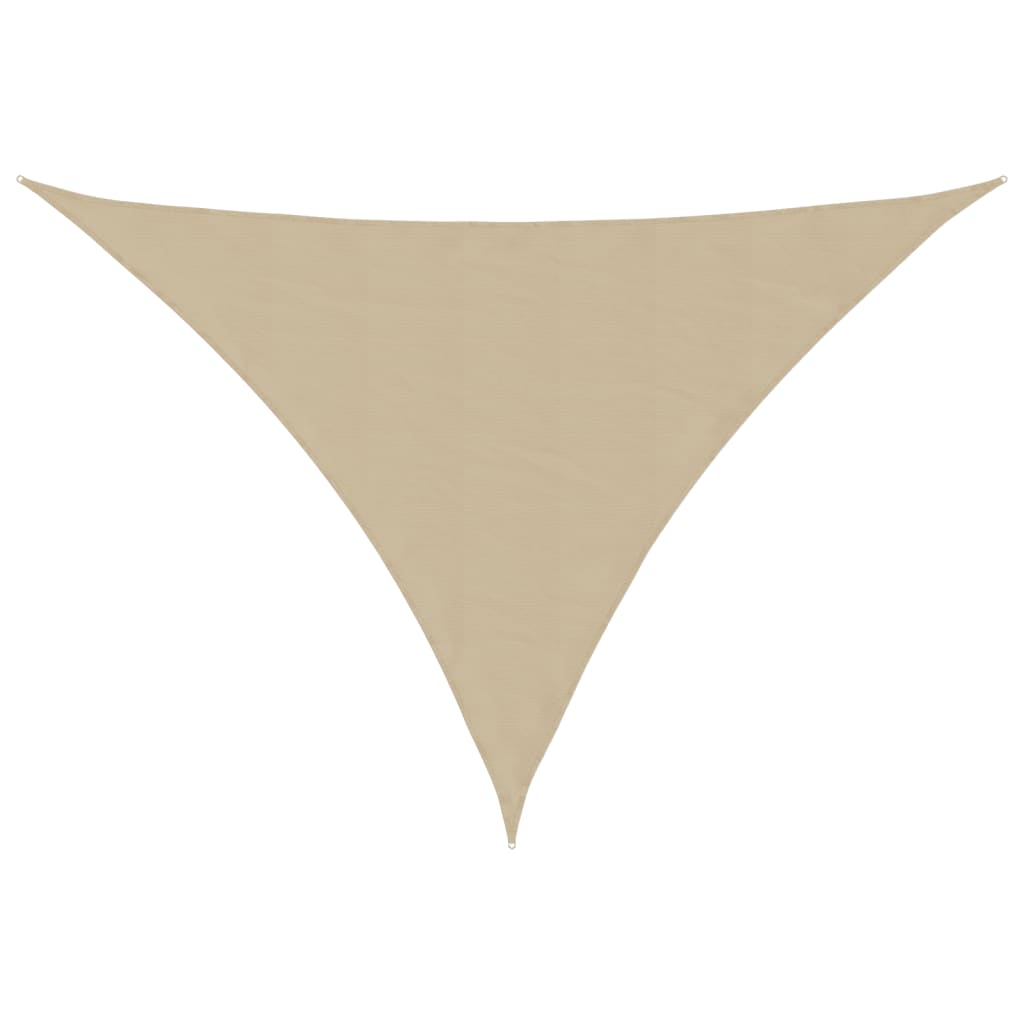 vidaXL Voile de parasol Tissu Oxford triangulaire 4x5x6,4 m beige