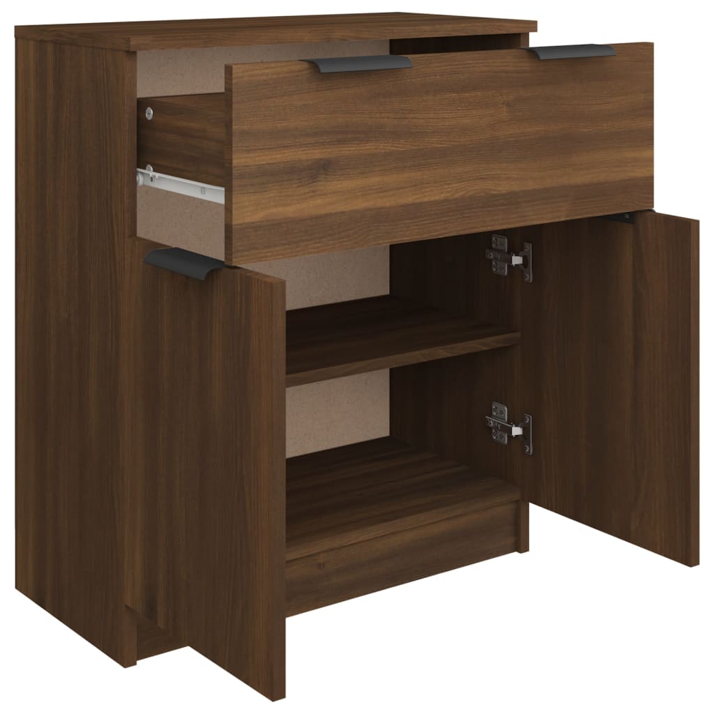 vidaXL Buffet chêne marron 60x30x70 cm Bois d'ingénierie