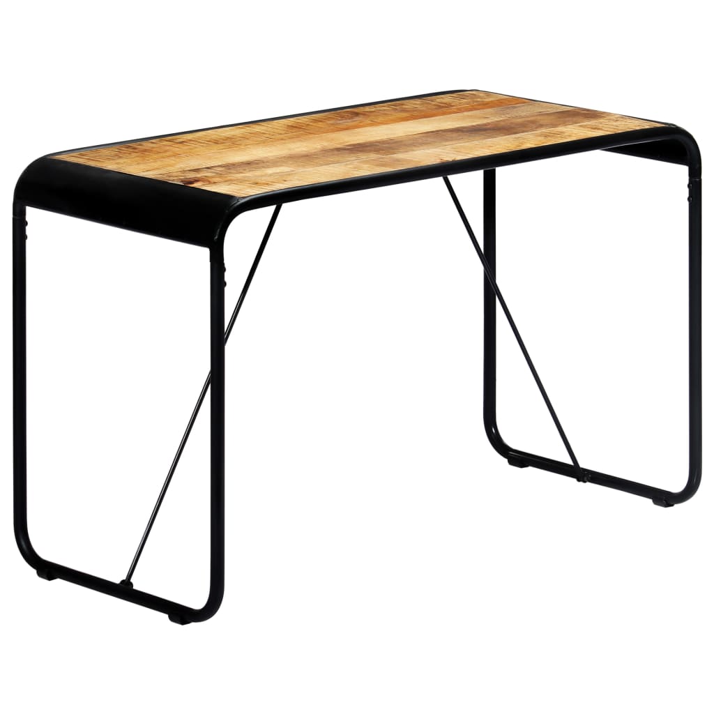 vidaXL Table à manger 118x60x76 cm Bois de manguier massif brut