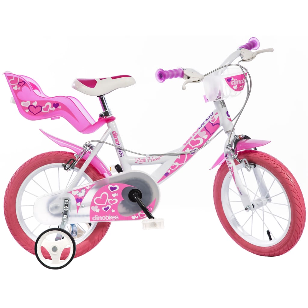 Dino Bikes Vélo pour enfants Little Heart Rose 16" DINO356013