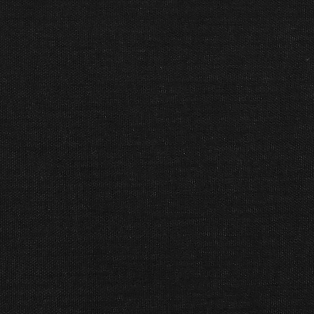 vidaXL Têtes de lit 2 pcs Noir 100x5x78/88 cm Tissu