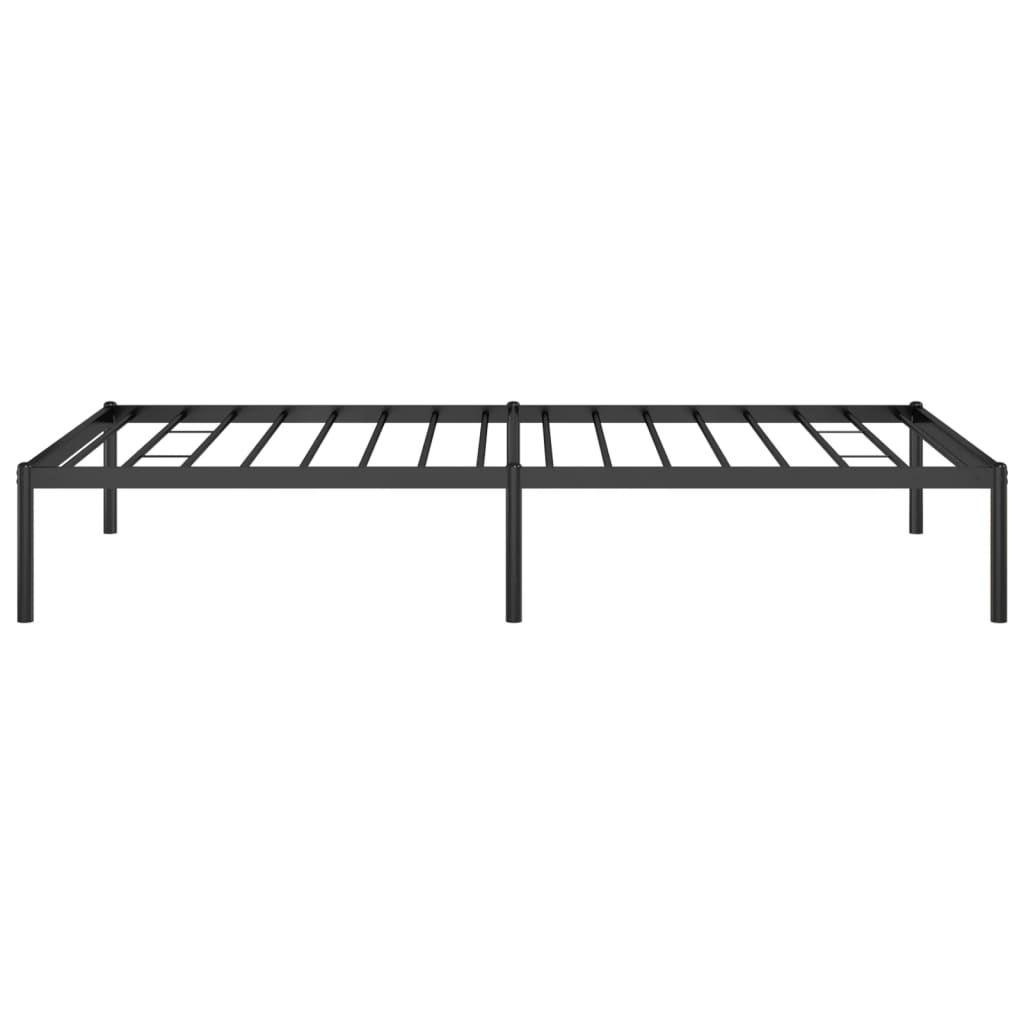 vidaXL Cadre de lit métal sans matelas noir 100x190 cm