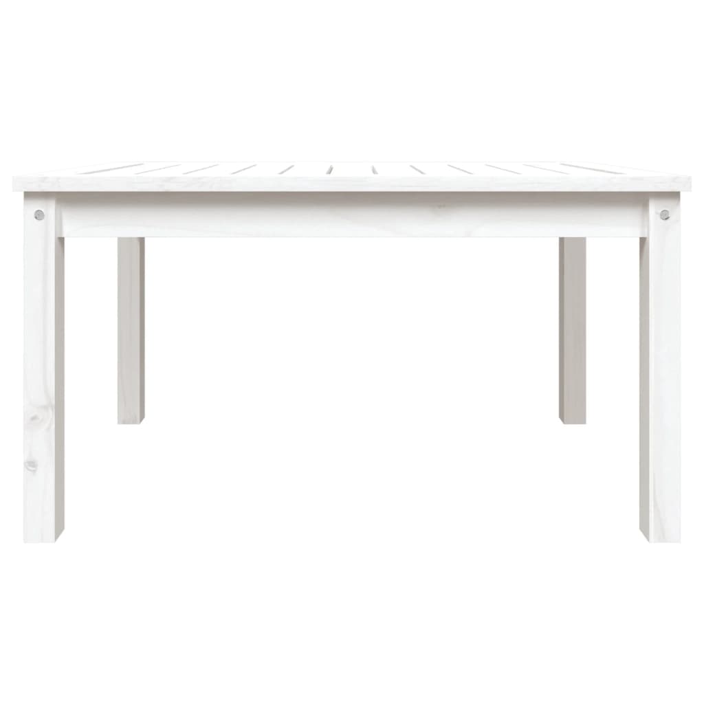 vidaXL Table de jardin blanc 82,5x50,5x45 cm bois massif de pin
