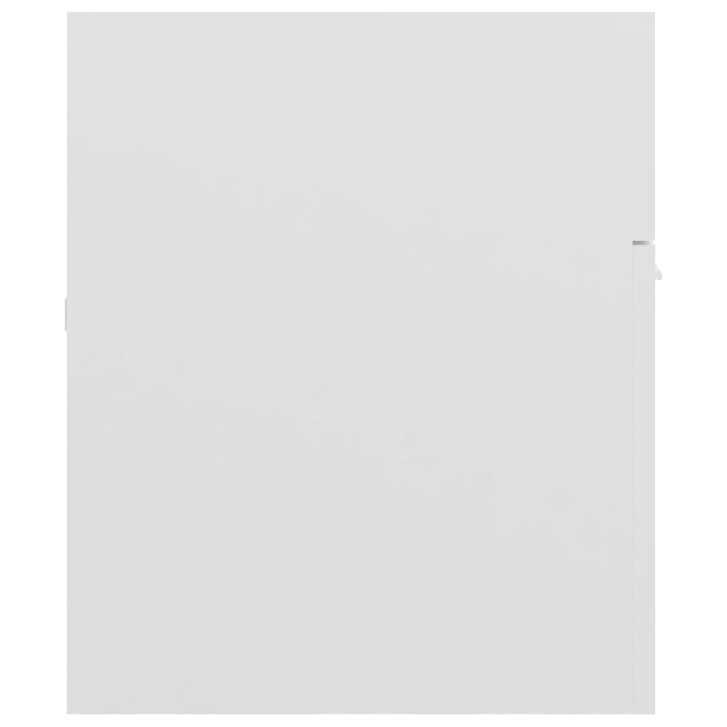 vidaXL Armoire d'évier Blanc brillant 100x38,5x46 cm Bois d’ingénierie