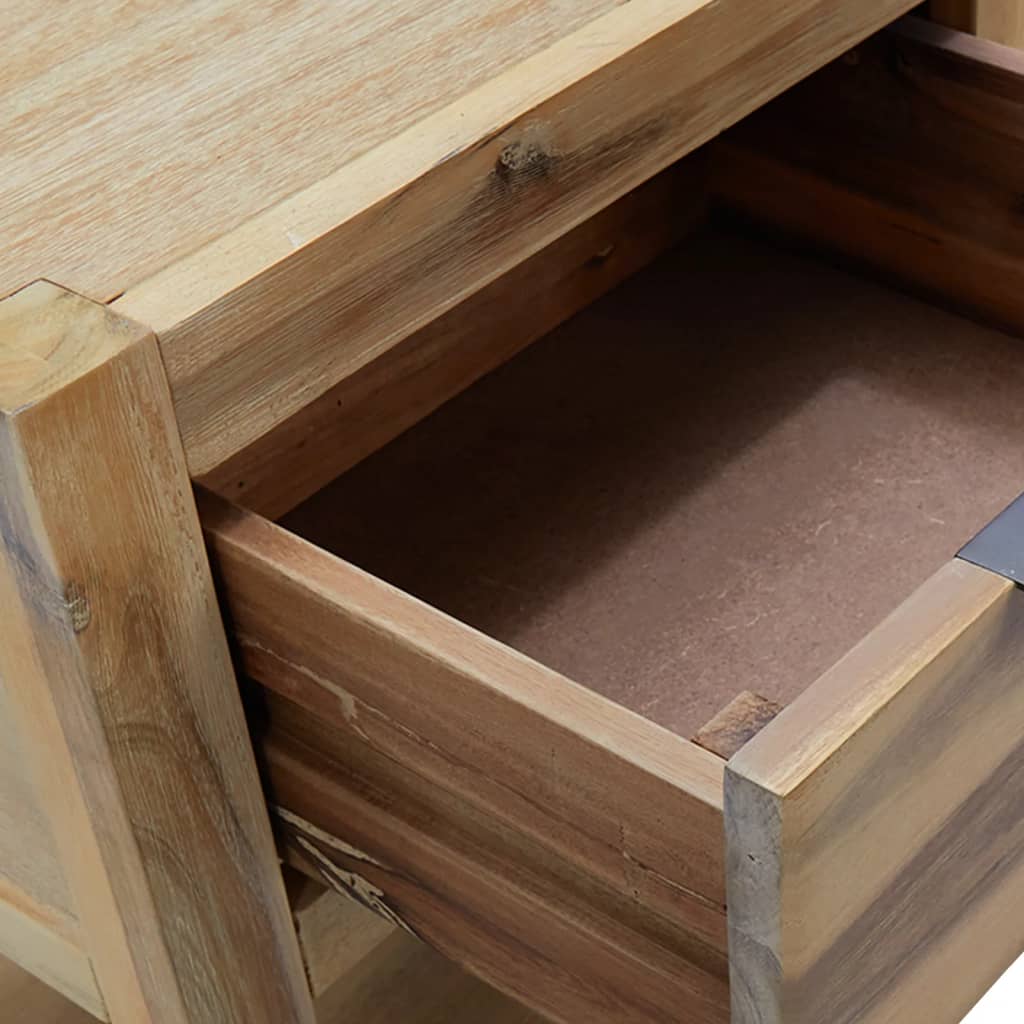 vidaXL Tables de chevet avec tiroirs 2 pcs 40x30x48 cm Acacia solide