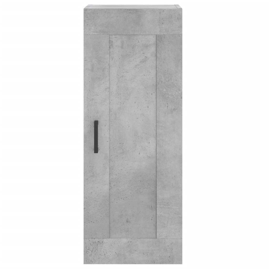 vidaXL Armoire murale gris béton 34,5x34x90 cm bois d'ingénierie