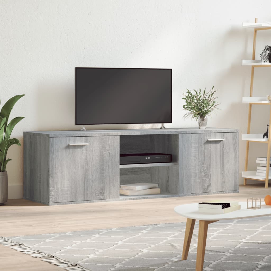 vidaXL Meuble TV sonoma gris 120x34x37 cm bois d'ingénierie