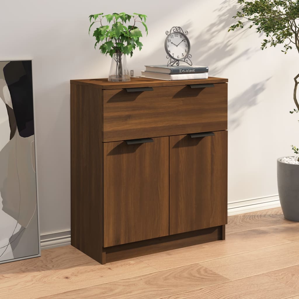 vidaXL Buffet chêne marron 60x30x70 cm Bois d'ingénierie