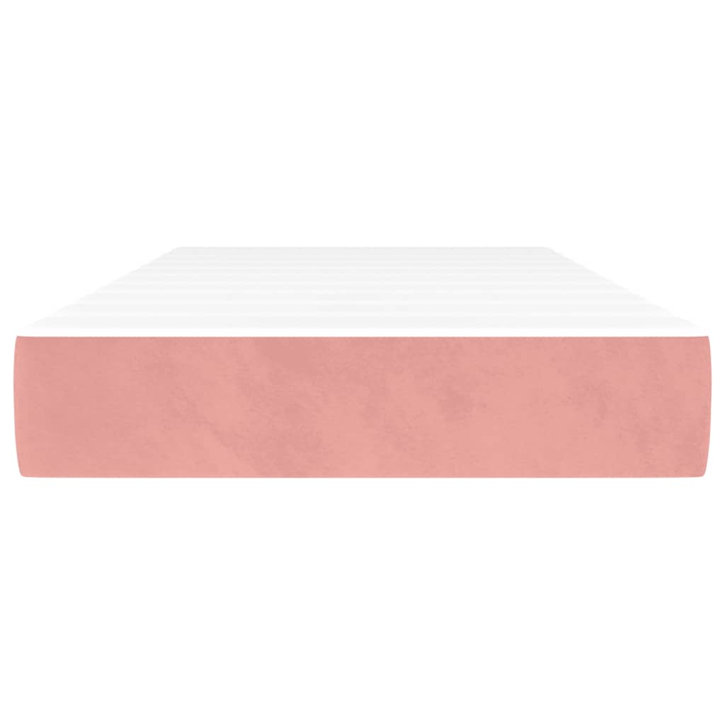 vidaXL Matelas à ressorts ensachés pour enfants rose 80x160 cm velours