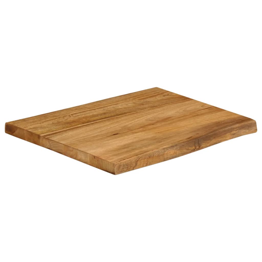 vidaXL Dessus de table 80x80x2,5 cm bord vivant bois massif manguier